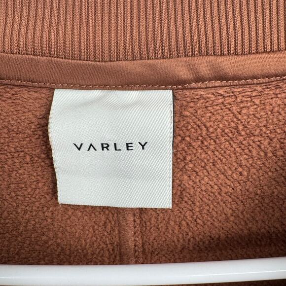 Varley Rowan Sweat Crewneck Sweatshirt Womens Large Brown Fleece - Picture 7 of 14